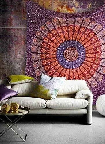 Hippie Mandala Tapestrys India - Home Decor Hippie ulasan dan harga