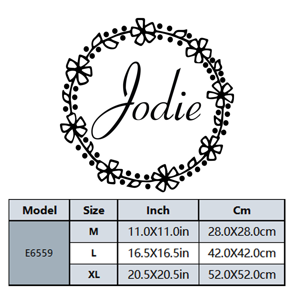 1PC Lovely Wreath Custom Text  - Home Decor Lovely Home ulasan dan harga