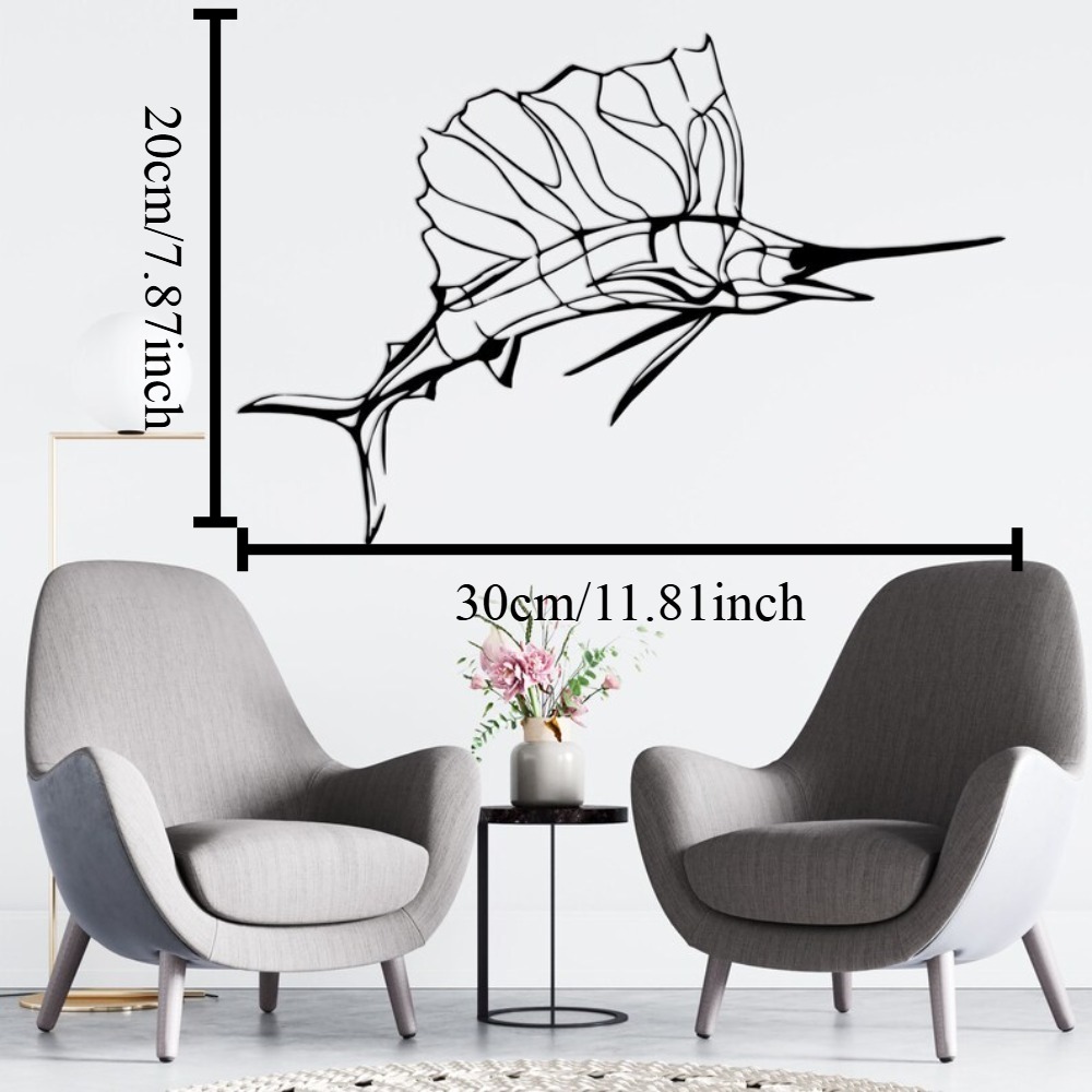 Swordfish Nautical Metal Wall  - Home Decor Nautical ulasan dan harga