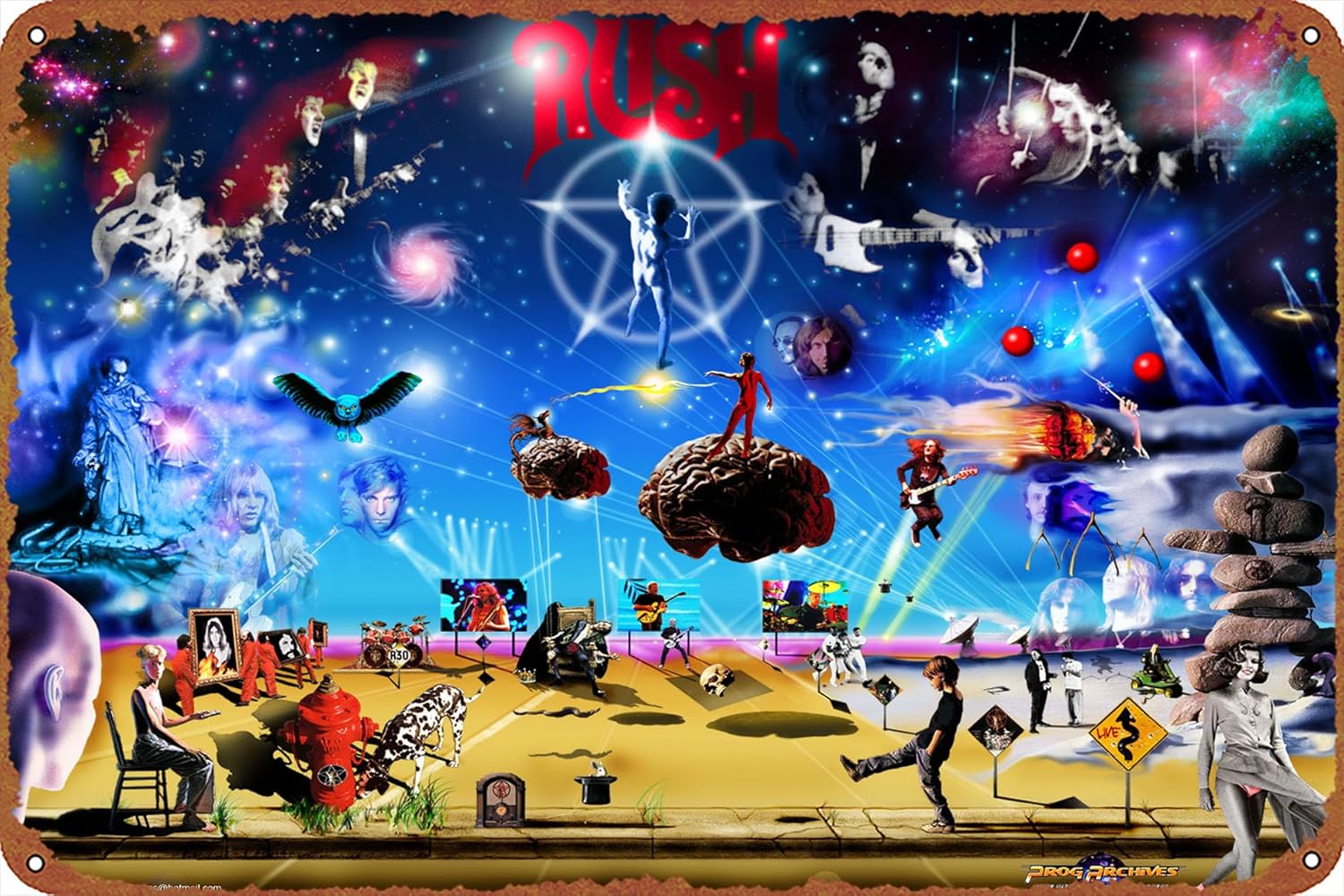 1p,PICS PHOTOS RUSH BAND - RUS - Home Decor Logo ulasan dan harga