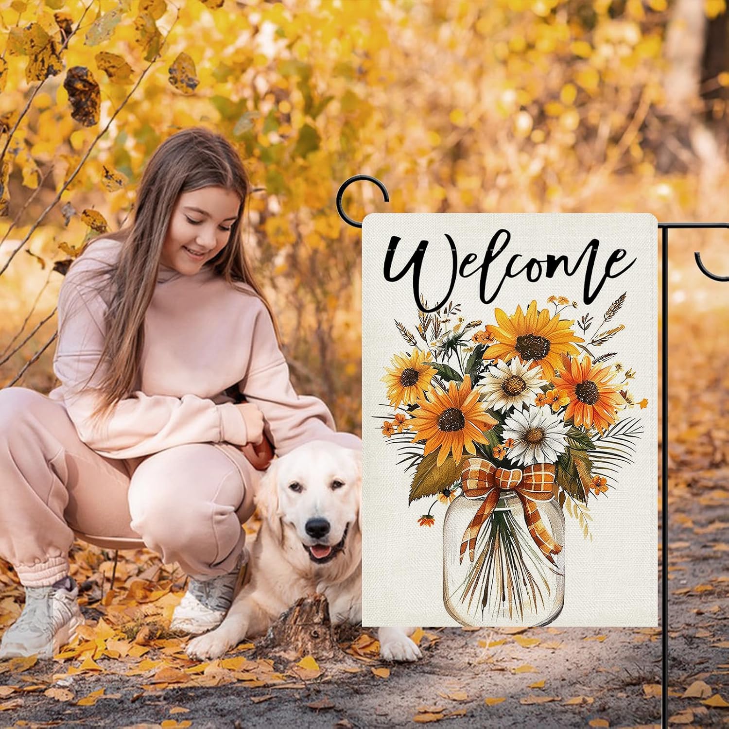 Dyrenson Welcome Fall Flower D - Home Decor Daisy ulasan dan harga