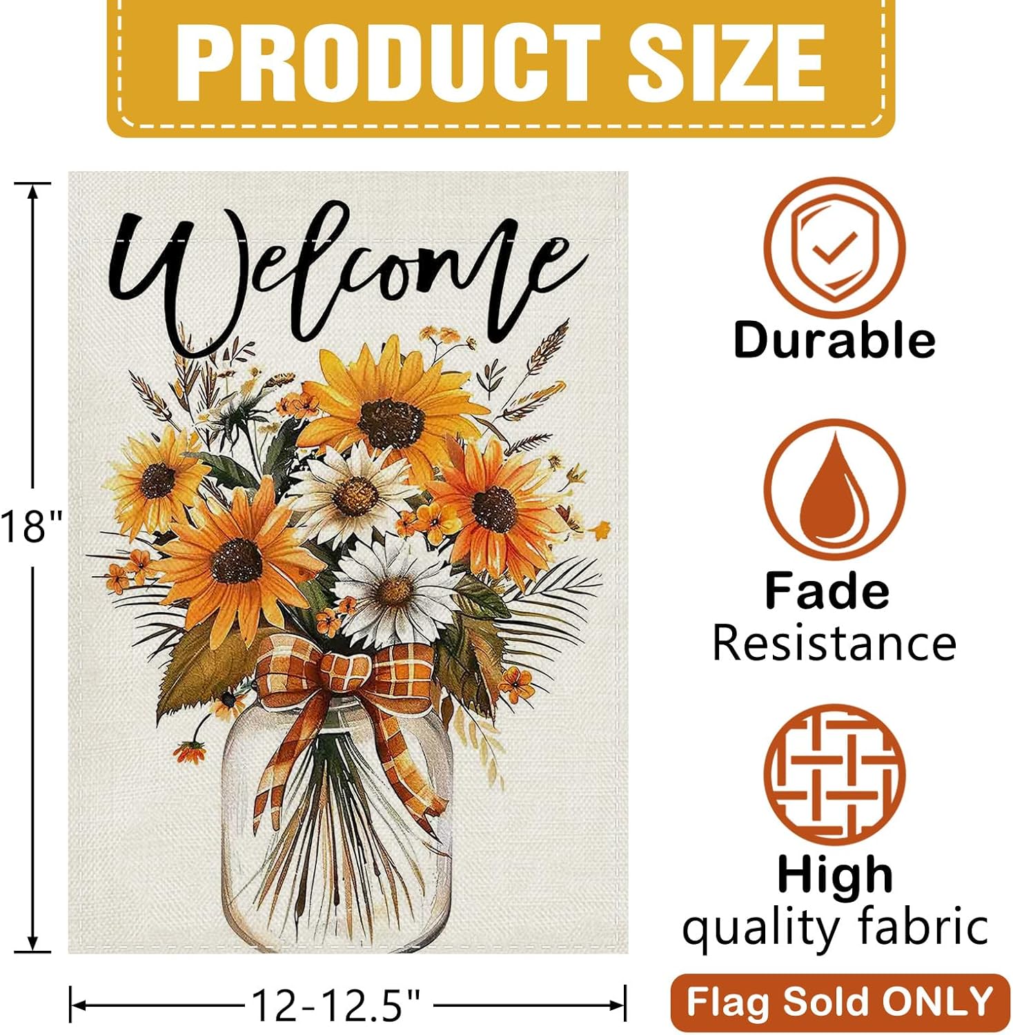 Dyrenson Welcome Fall Flower D - Home Decor Daisy ulasan dan harga