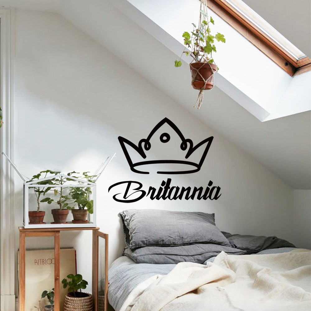 1PC Romantic Crown Customizabl - Home Decor Wallpaper ulasan dan harga