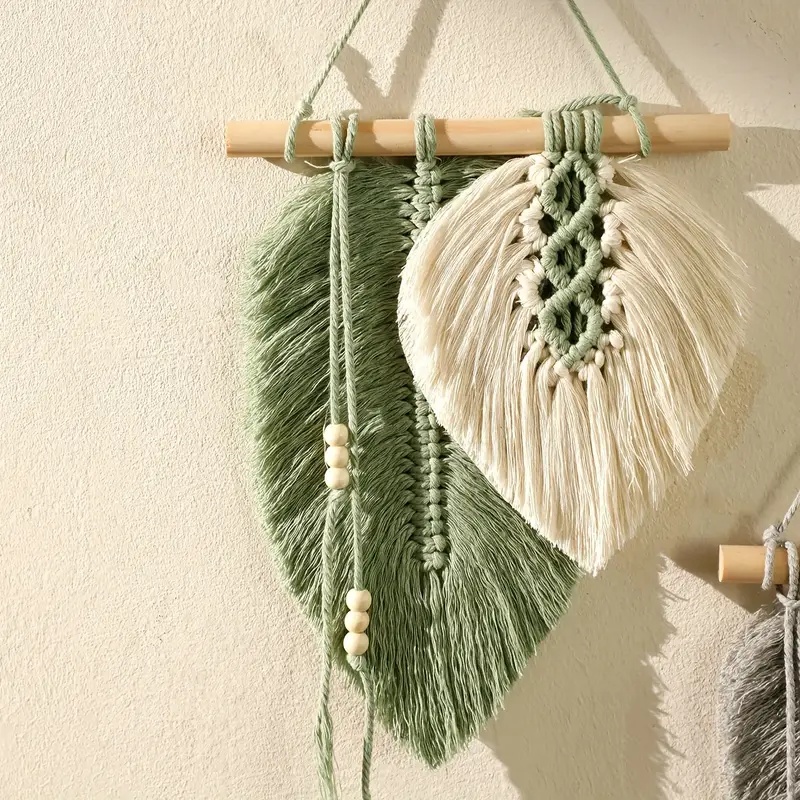 Handmade Macrame Leaf Wall Han - Macrame Wall Hanging ulasan dan harga