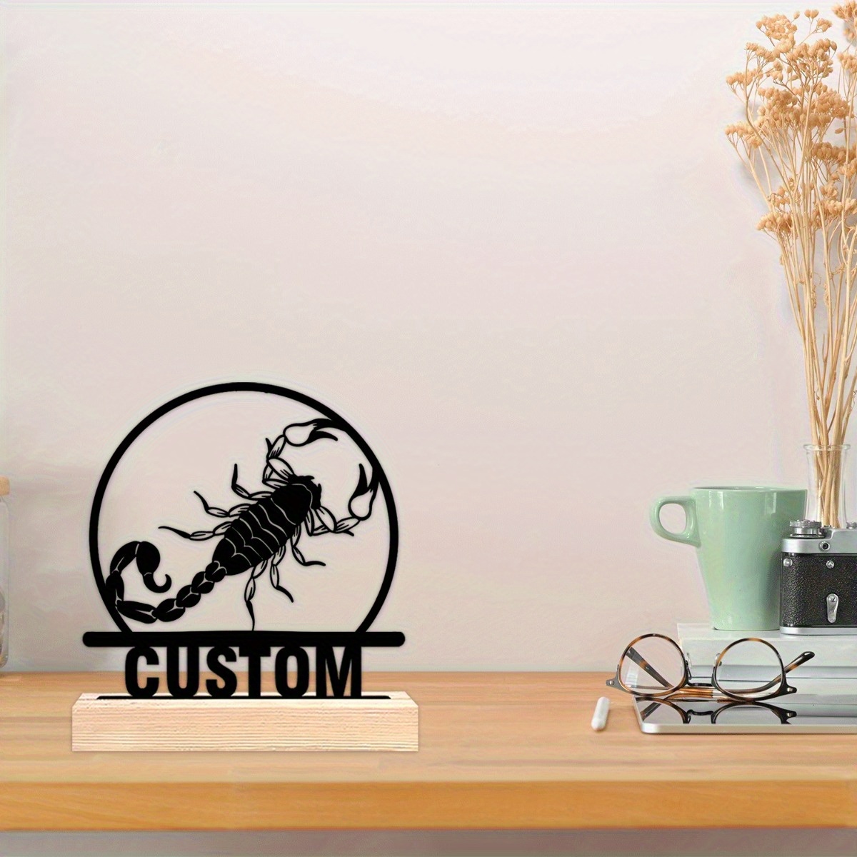 Custom Scorpion Metal Statue w - Home Decor Gothic ulasan dan harga