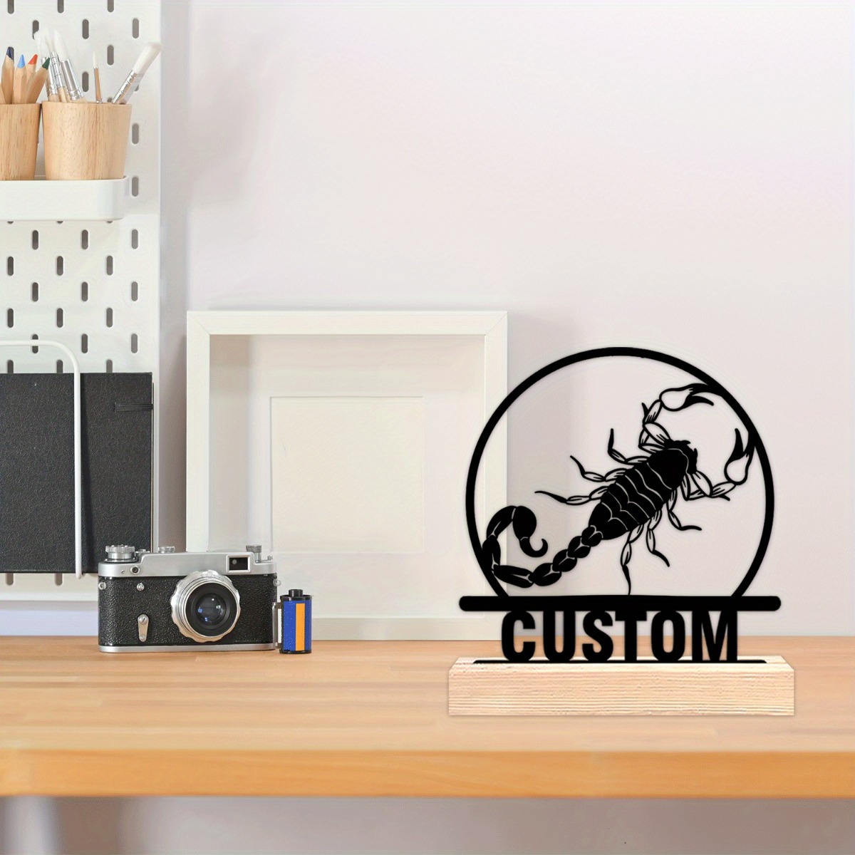 Custom Scorpion Metal Statue w - Home Decor Gothic ulasan dan harga