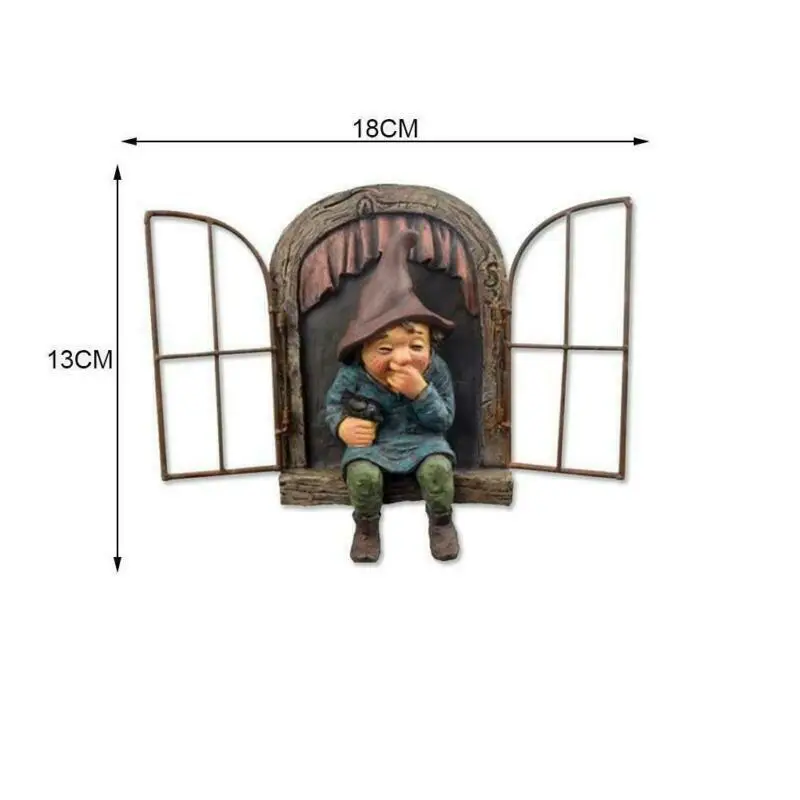 Naughty Garden Statue Elf Go O - Home Decor Quirky ulasan dan harga