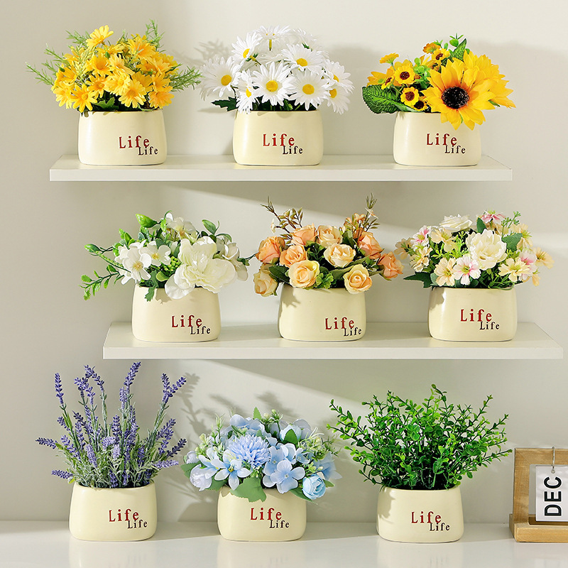 Fake Flower Sunflower Daisy wi - Home Decor Daisy ulasan dan harga