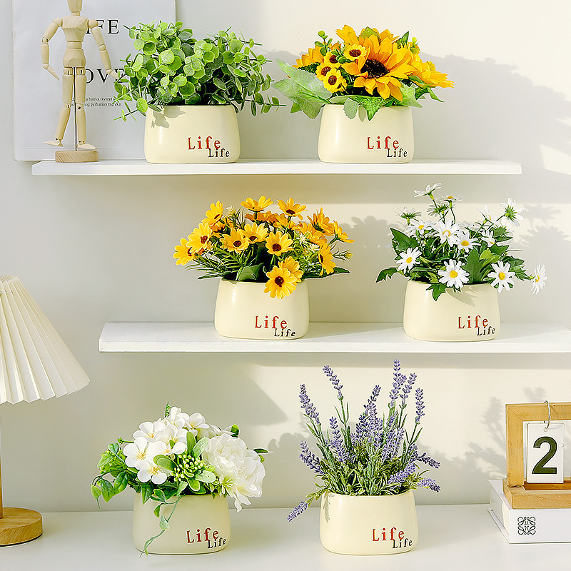 Fake Flower Sunflower Daisy wi - Home Decor Daisy ulasan dan harga