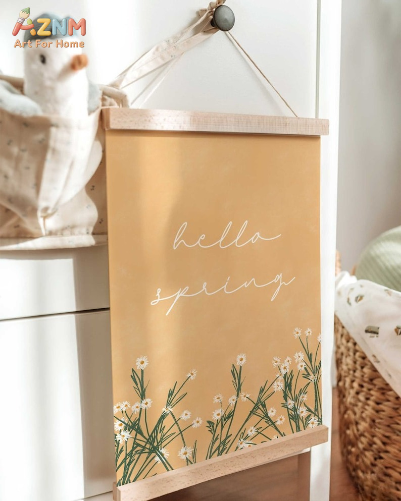 AZNM Unframed Canvas Print Hel - Home Decor Daisy ulasan dan harga