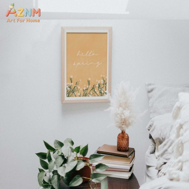 AZNM Unframed Canvas Print Hel - Home Decor Daisy ulasan dan harga