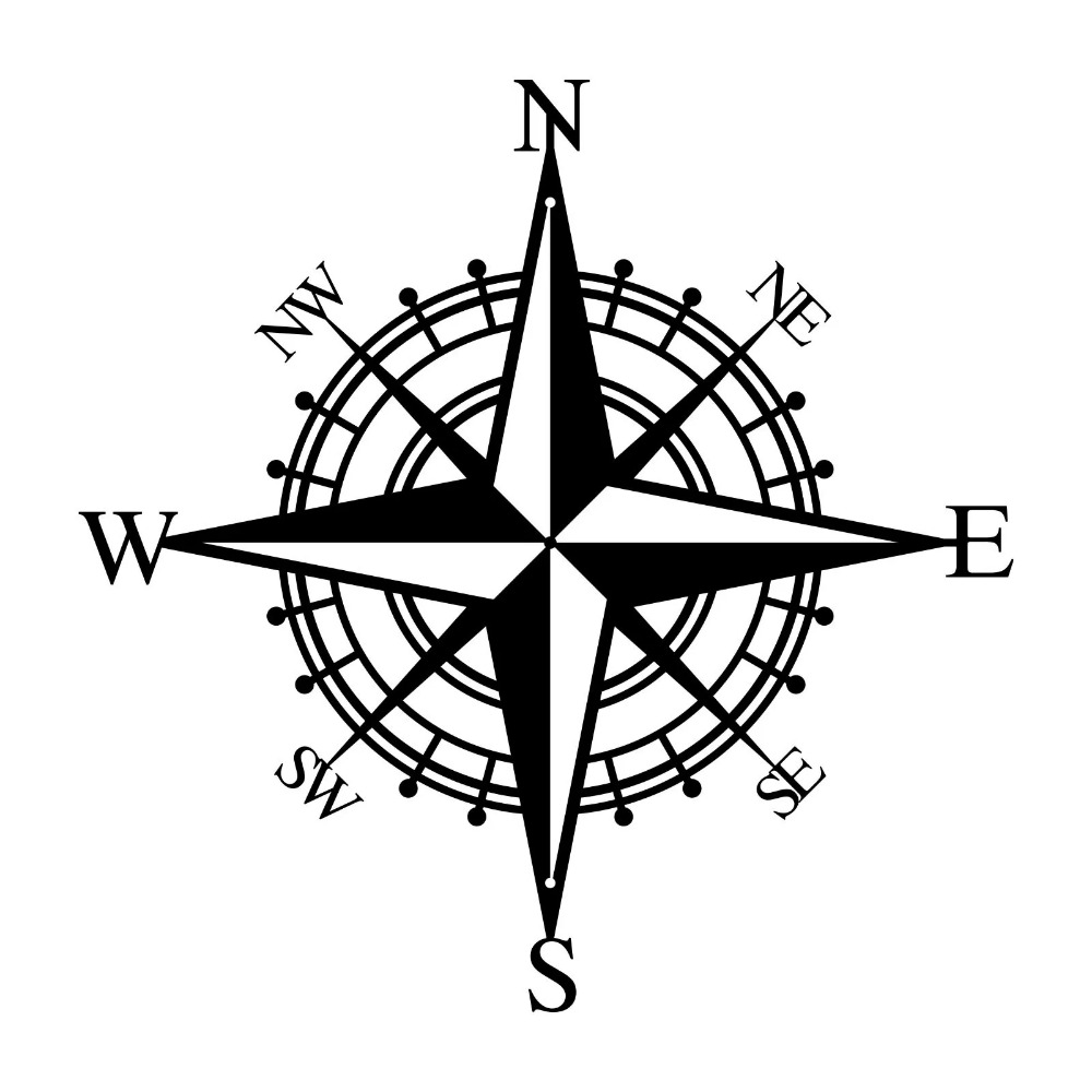 Metal Compass Wall Art for Liv - Home Decor Nautical ulasan dan harga