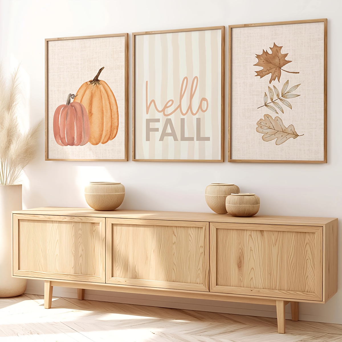 1/3pcs Hello Autumn Logo Canva - Home Decor Logo ulasan dan harga