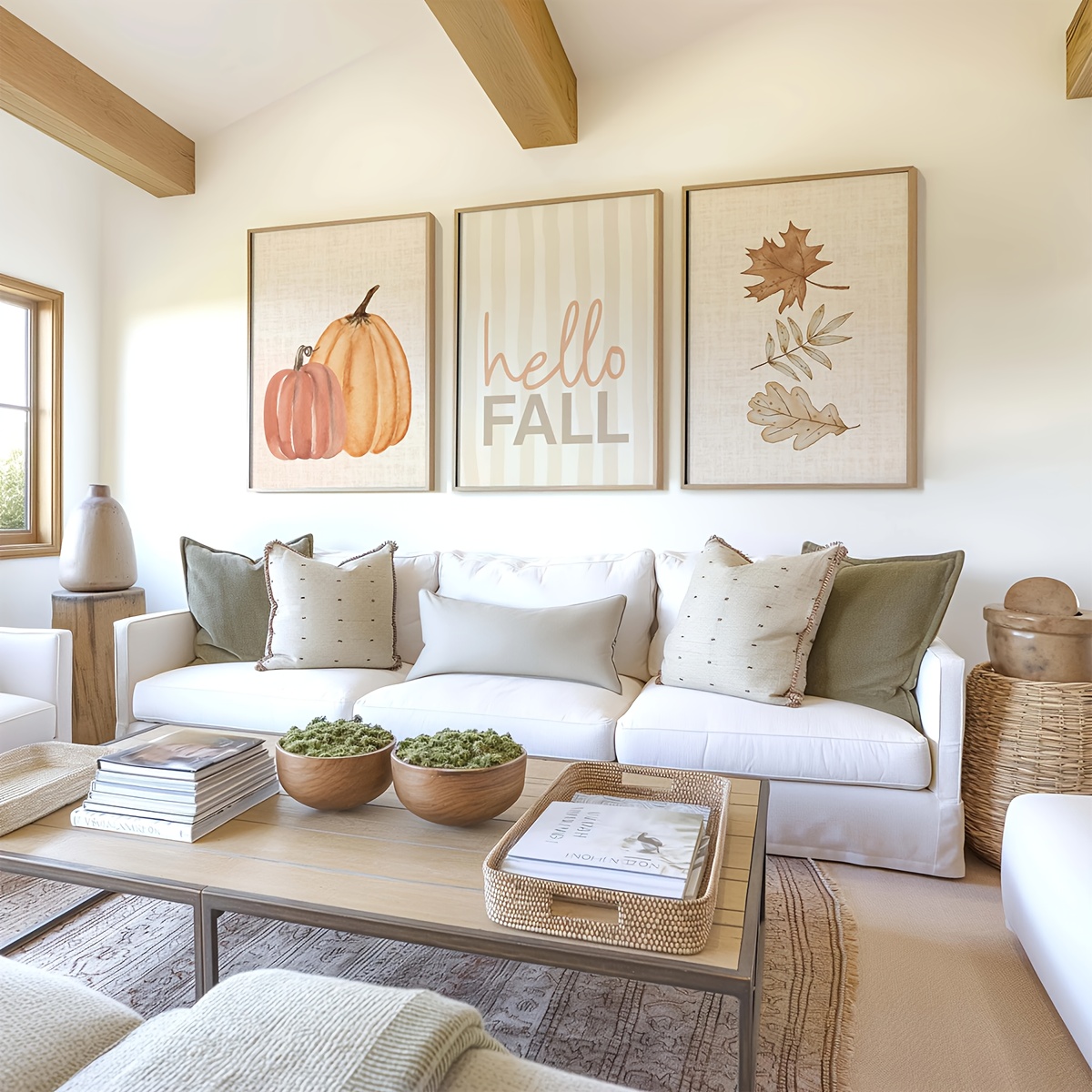1/3pcs Hello Autumn Logo Canva - Home Decor Logo ulasan dan harga