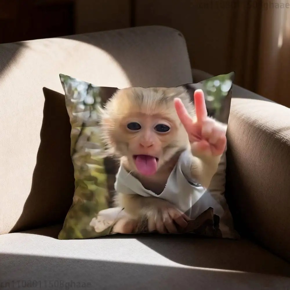 Funny Meme Monkey Cushion Cove - Home Decor Emoji ulasan dan harga