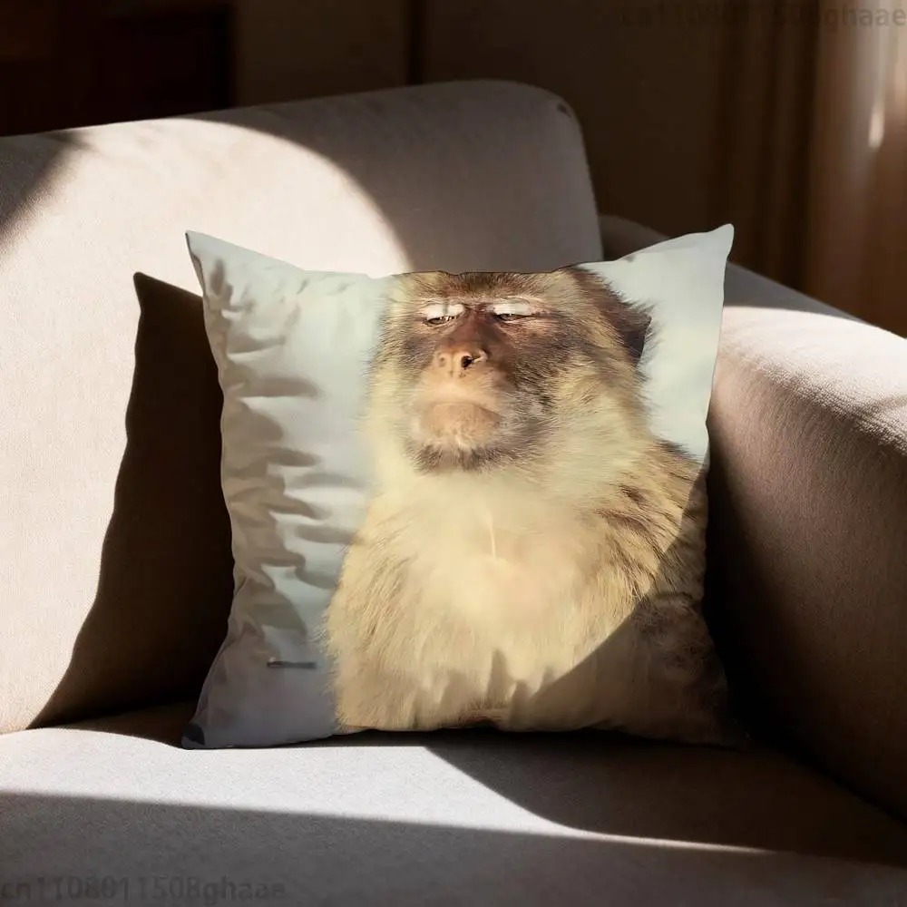 Funny Meme Monkey Cushion Cove - Home Decor Emoji ulasan dan harga