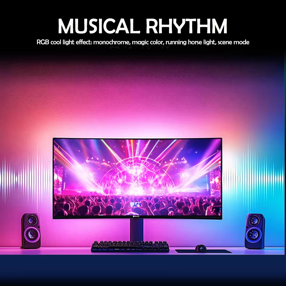 RGB Gaming Lights Strip Monito - Led Strip Lights ulasan dan harga