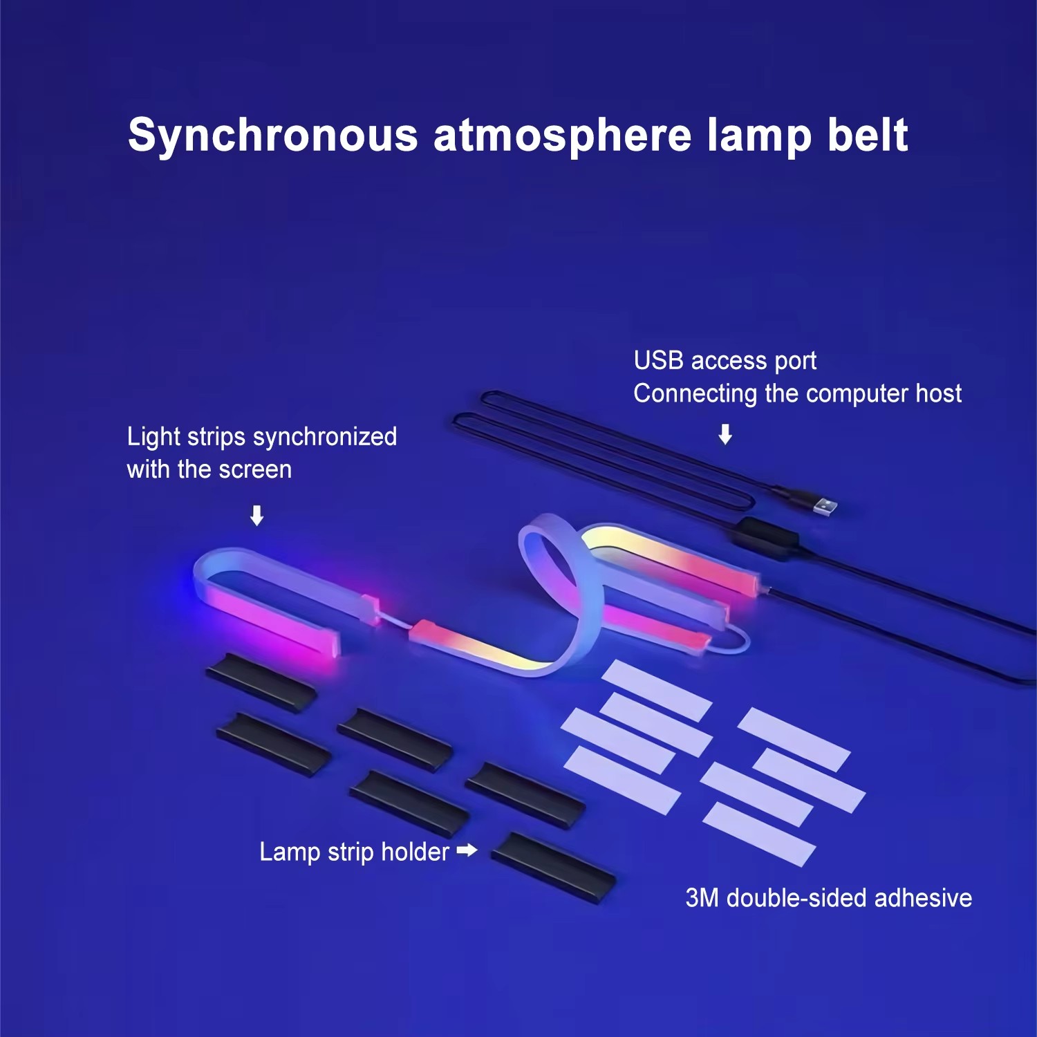 RGB Gaming Lights Strip Monito - Led Strip Lights ulasan dan harga