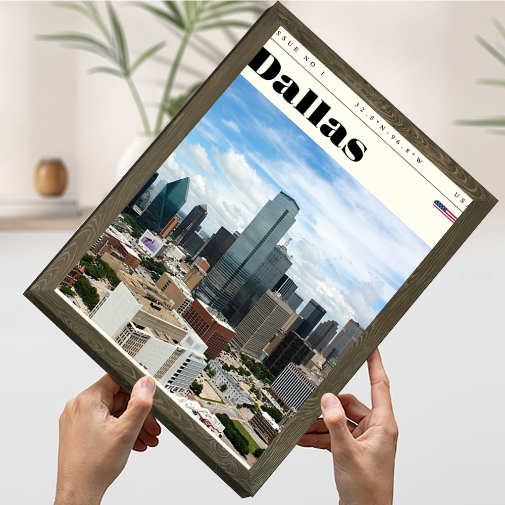Dallas Texas Travel Printing P - Home Decor Dallas ulasan dan harga