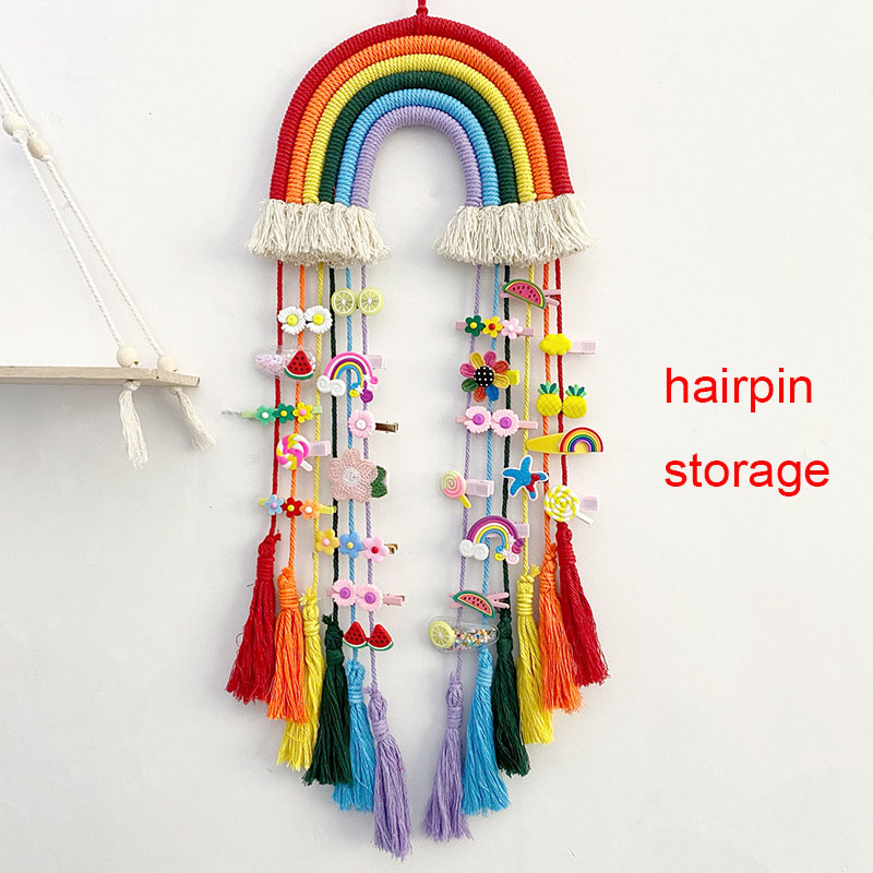 Cotton Rope Woven Rainbow Hang - Macrame Wall Hanging ulasan dan harga