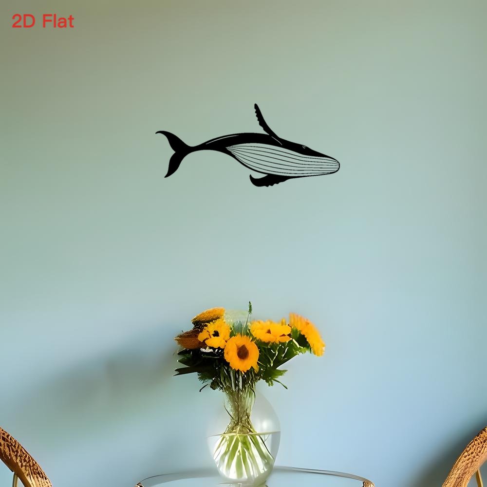 Majestic Whale Metal Wall Art  - Home Decor Nautical ulasan dan harga