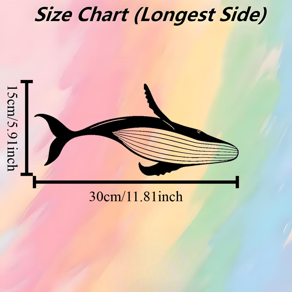 Majestic Whale Metal Wall Art  - Home Decor Nautical ulasan dan harga