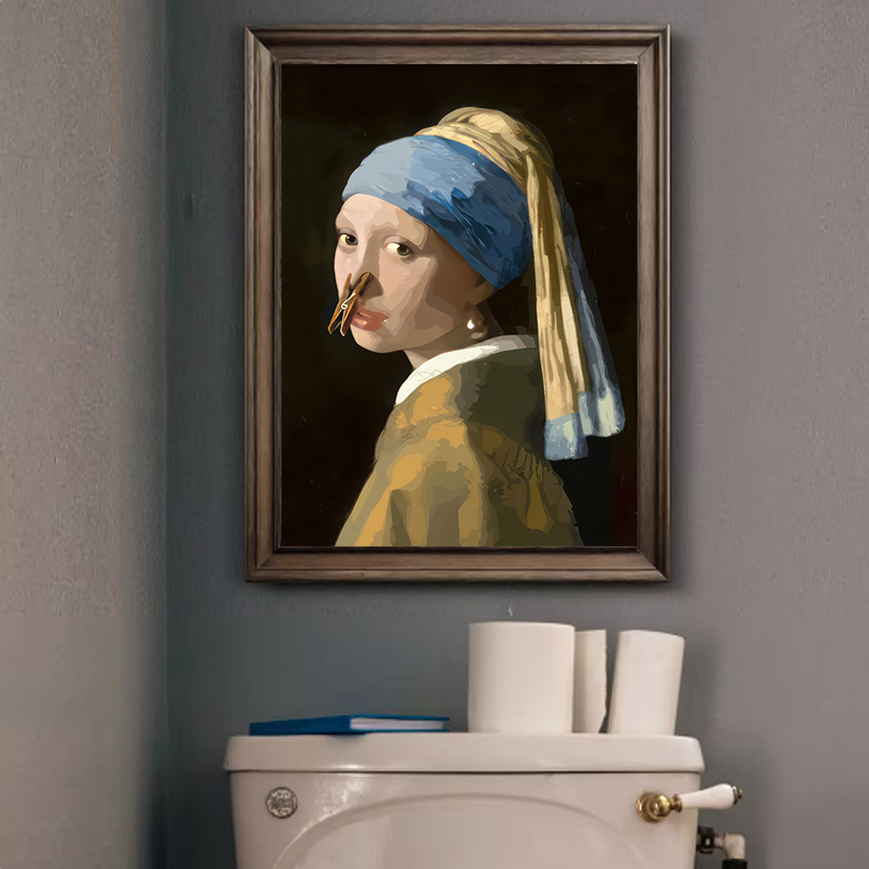 1pc Funny Abstract Bathroom To - Home Decor Quirky ulasan dan harga