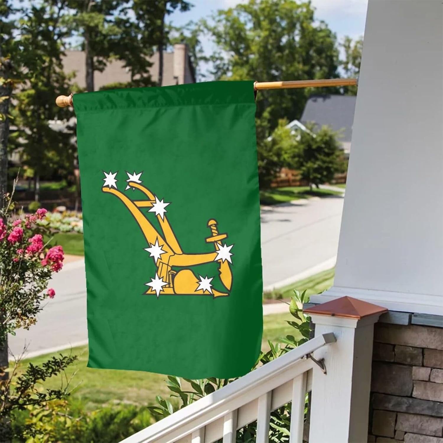 Starry Plough Logo Garden Flag - Home Decor Logo ulasan dan harga