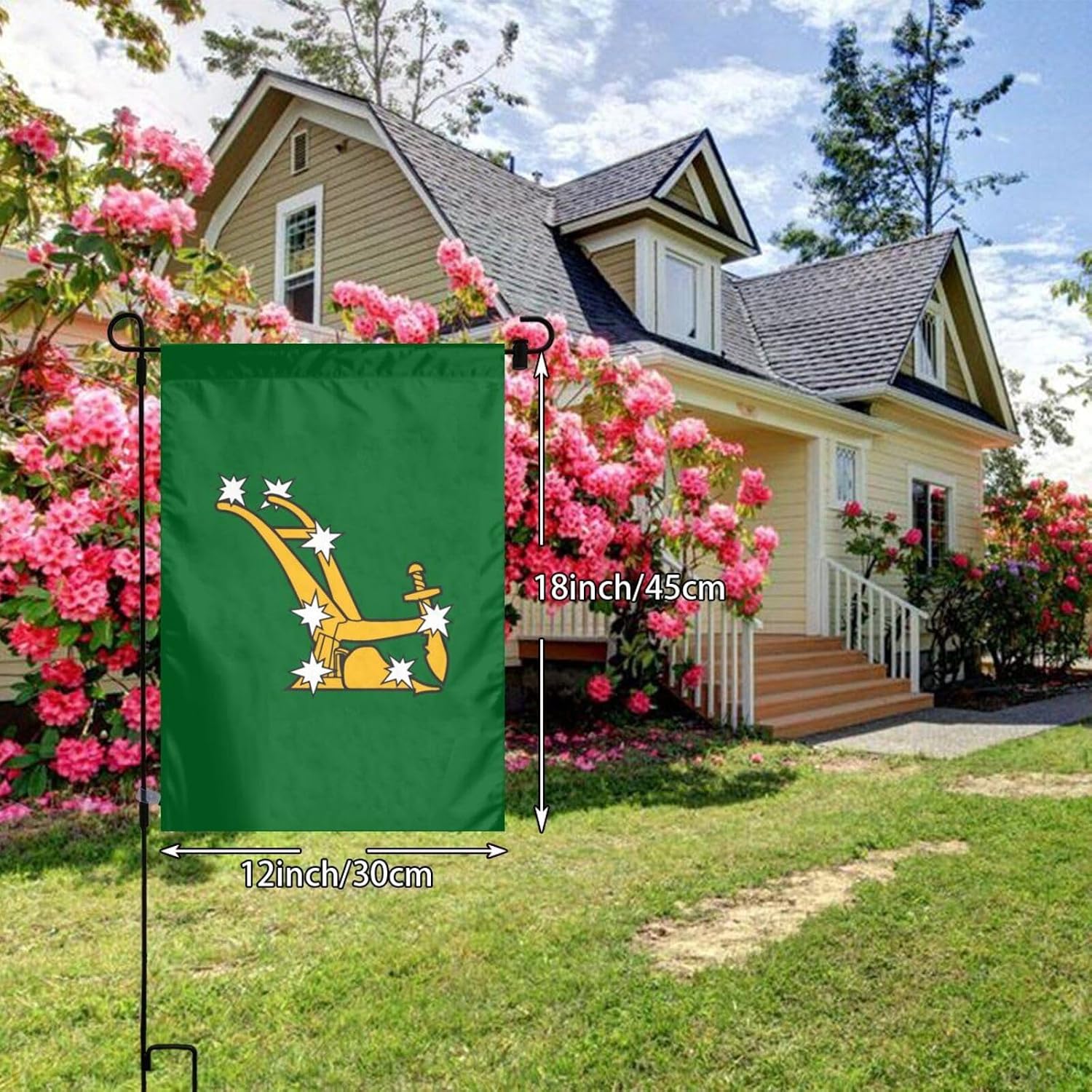 Starry Plough Logo Garden Flag - Home Decor Logo ulasan dan harga