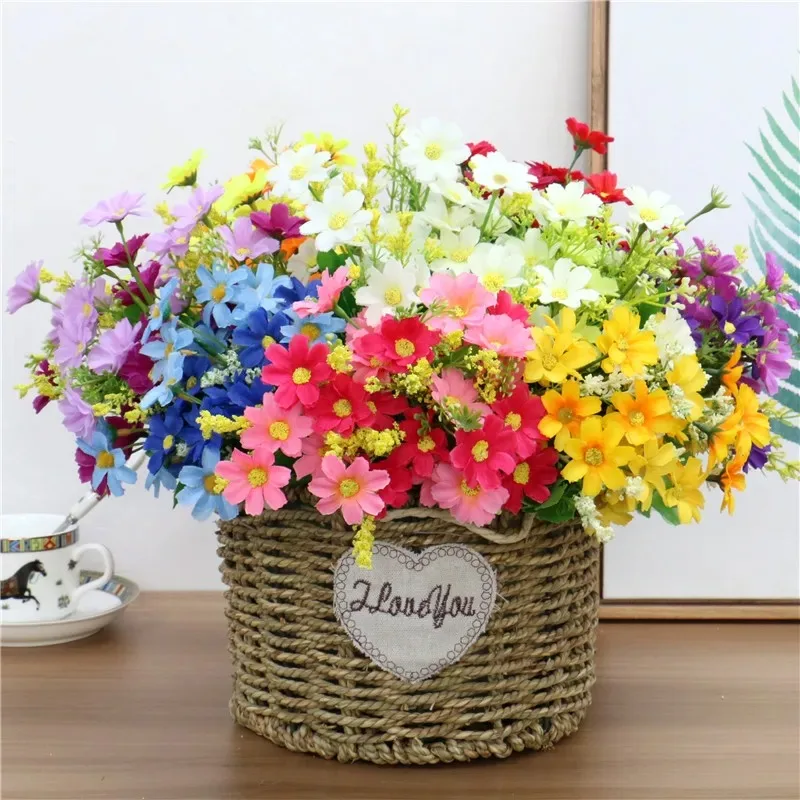 22*33CM Artificial One Bouquet - Home Decor Daisy ulasan dan harga
