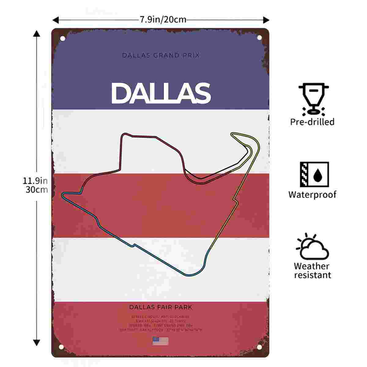 2D FLAT 1pc Dallas Grand Prix  - Home Decor Dallas ulasan dan harga