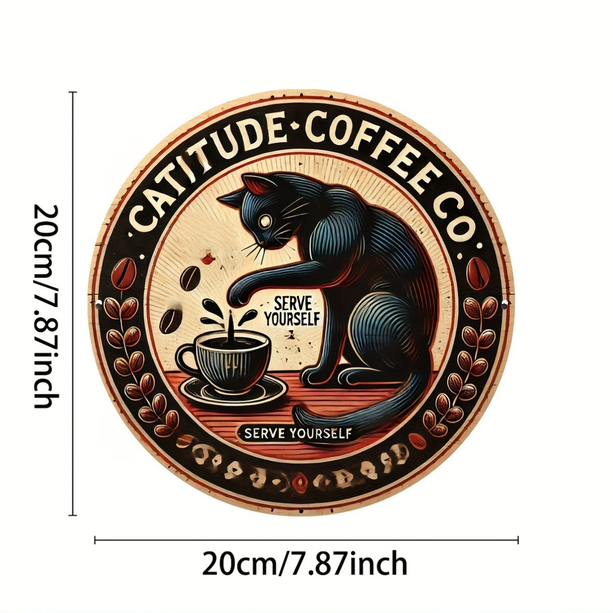Catitude Coffee Company Alumin - Home Decor Logo ulasan dan harga