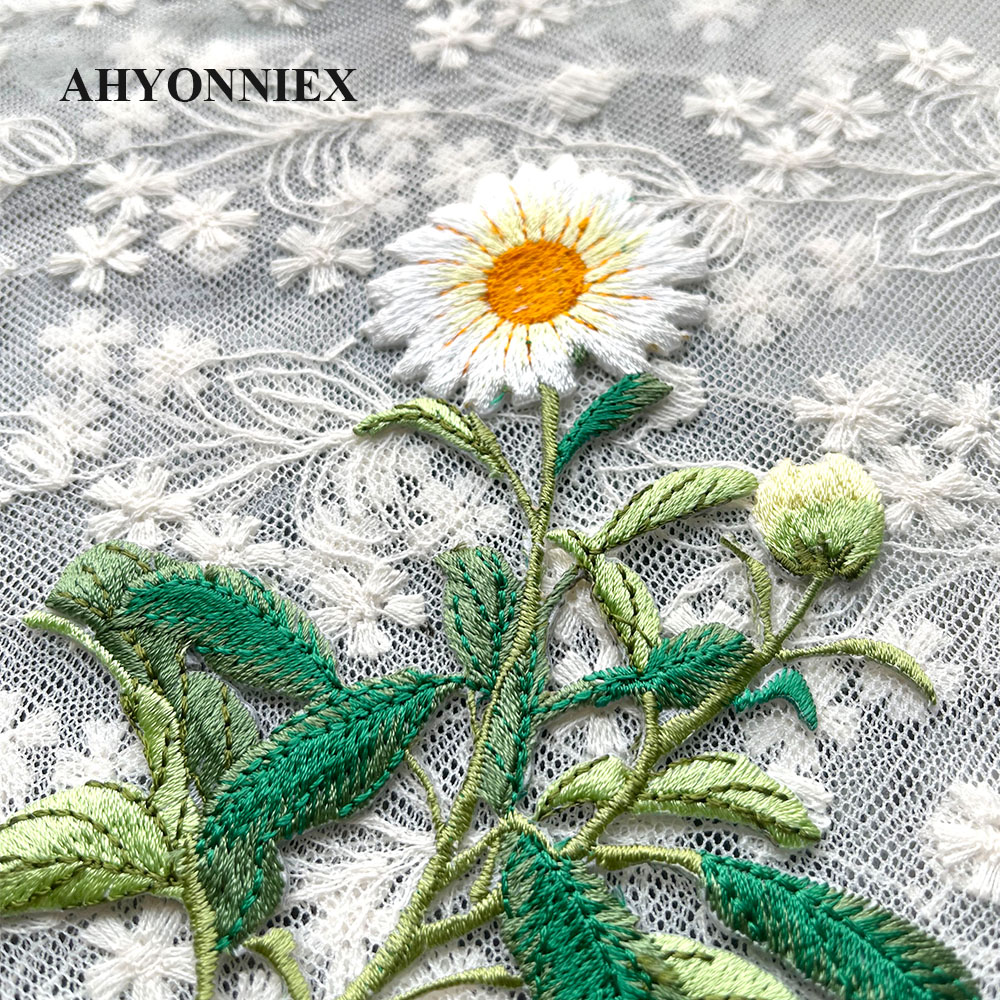 1 Piece Iron on Embroidery Pat - Home Decor Daisy ulasan dan harga