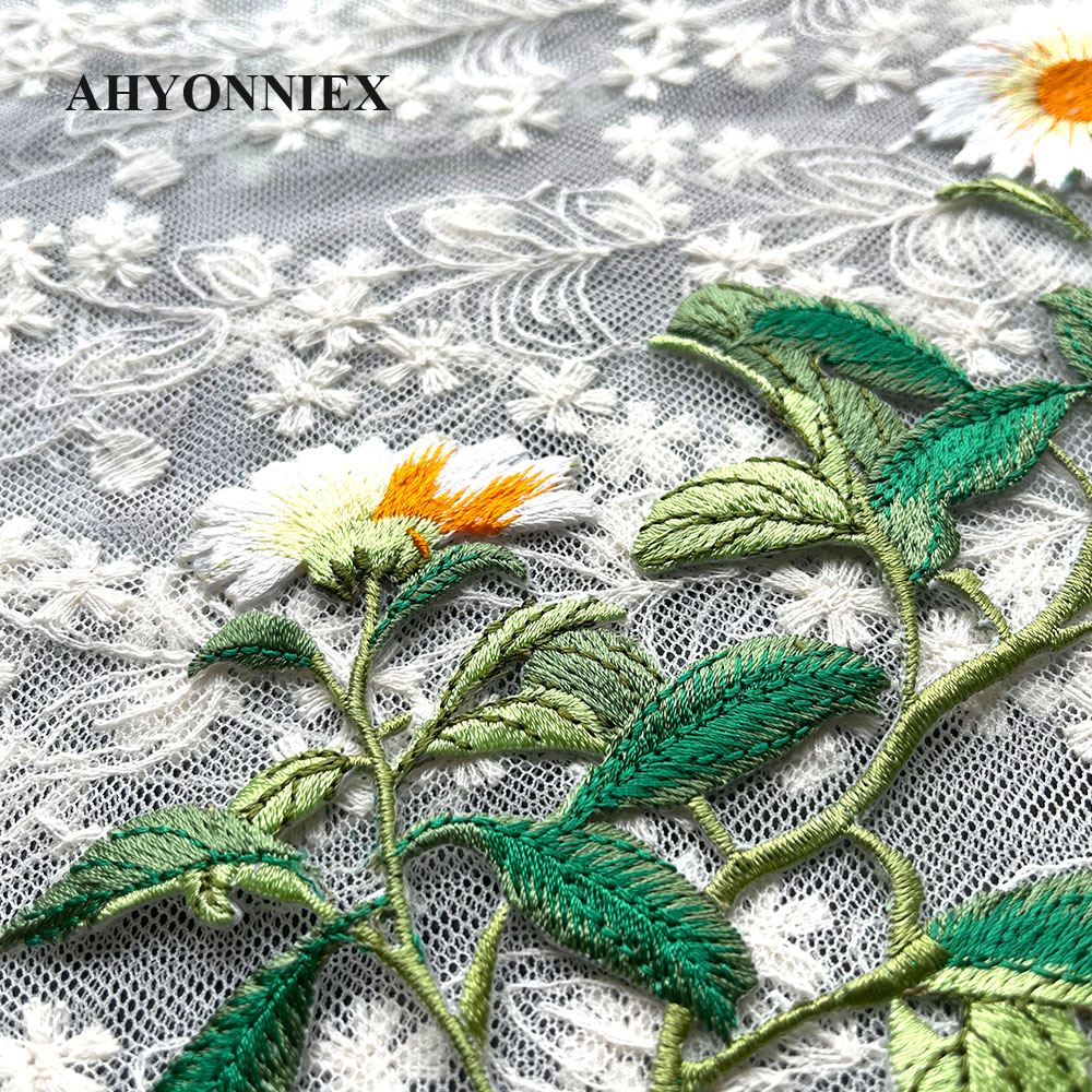1 Piece Iron on Embroidery Pat - Home Decor Daisy ulasan dan harga