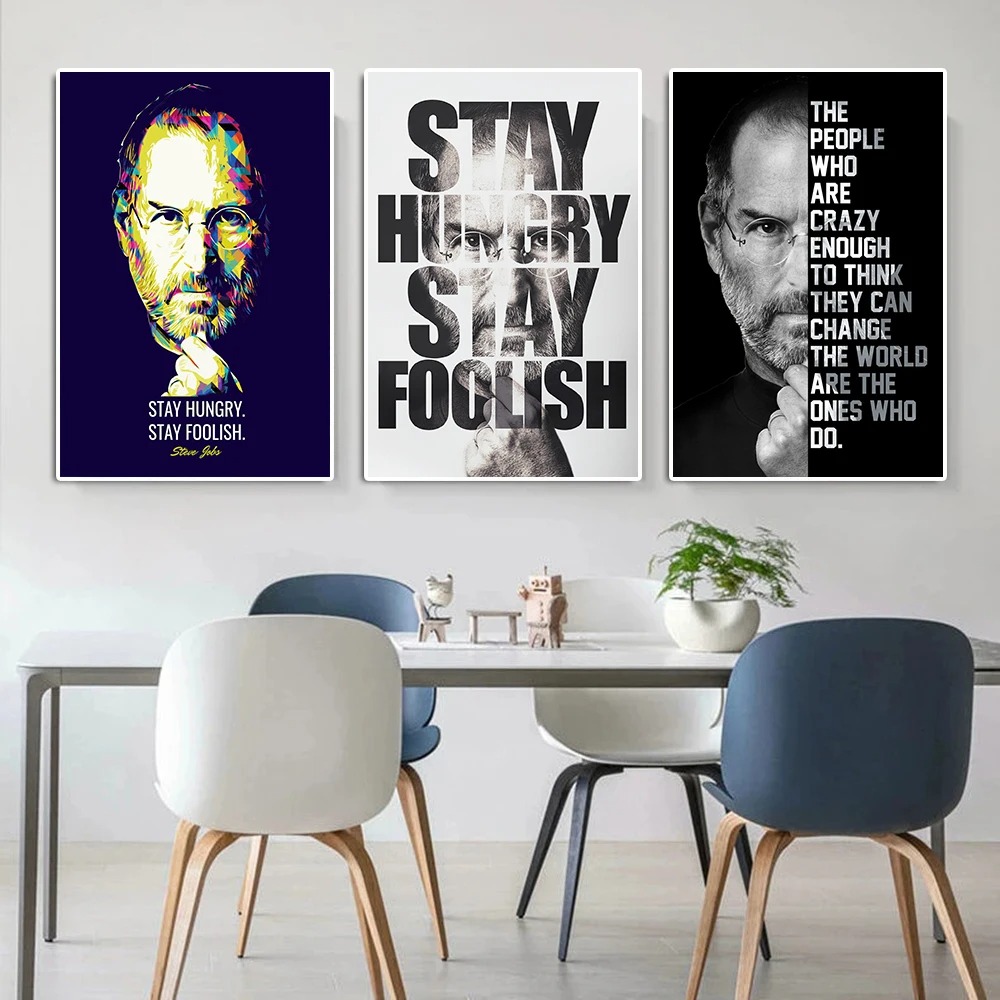 Motivational Steve Jobs Portra - Home Decor Jobs ulasan dan harga