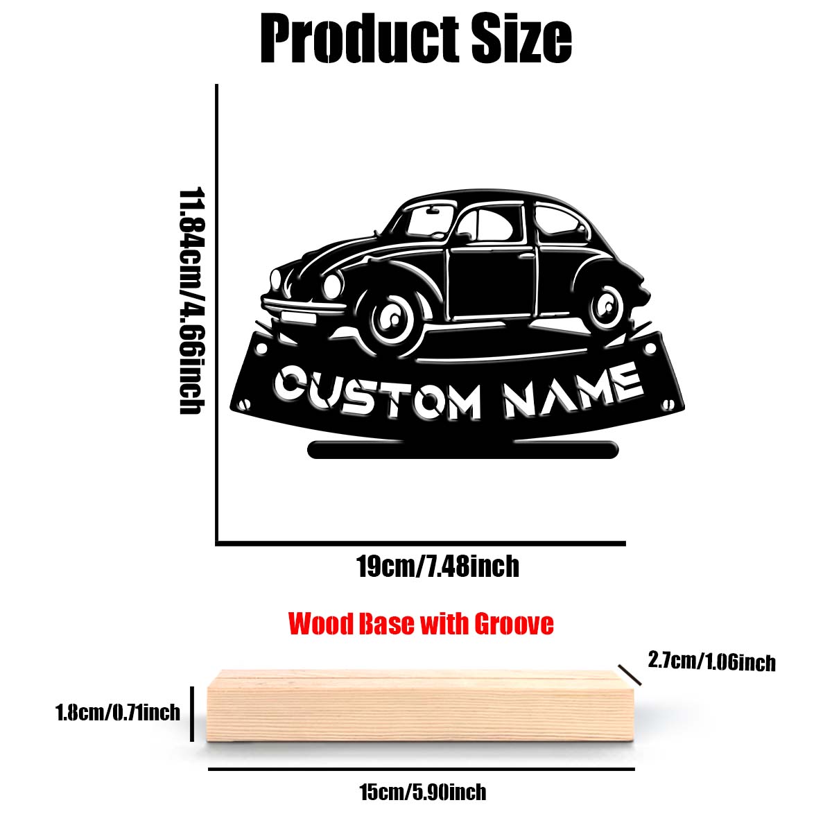 1Pc Custom Name Cool car logo  - Home Decor Logo ulasan dan harga