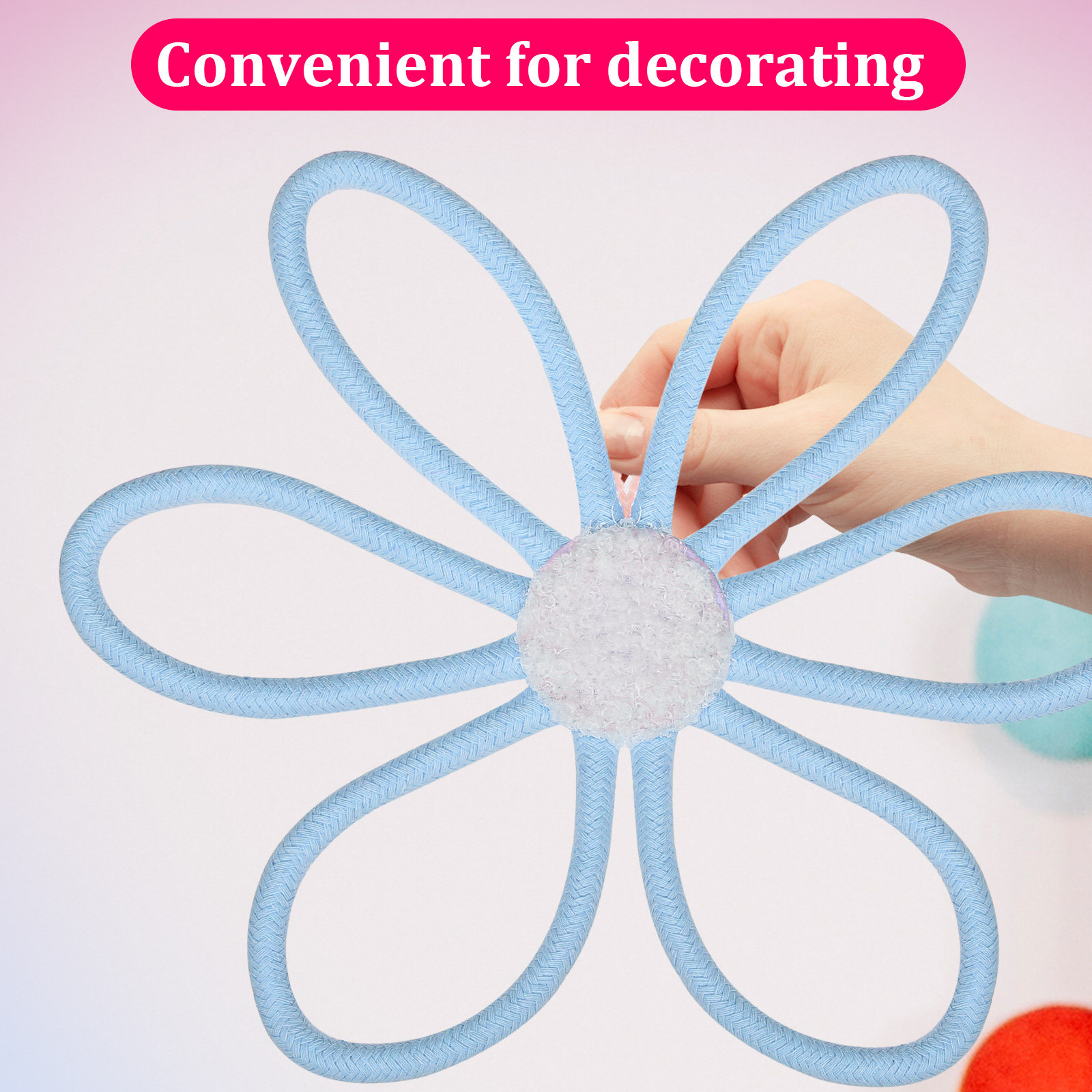 3Pcs Cotton Rope Flower Wall D - Macrame Wall Hanging ulasan dan harga