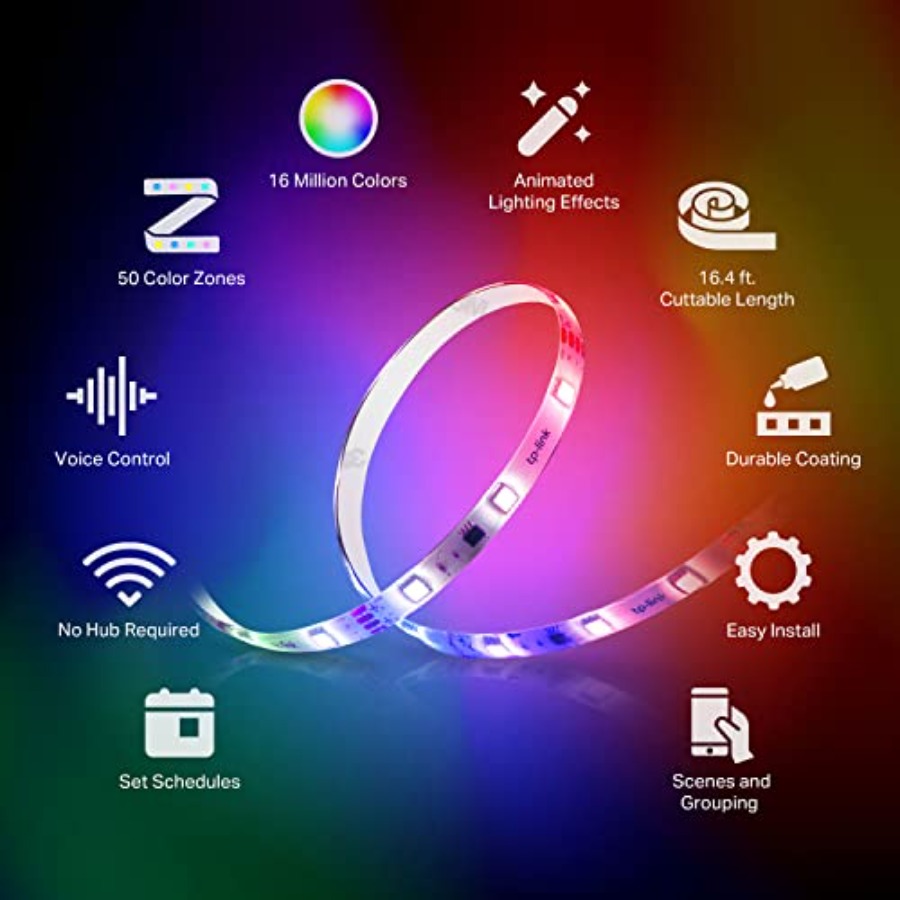 LED Light Strip, 50 Color Zone - Led Strip Lights ulasan dan harga