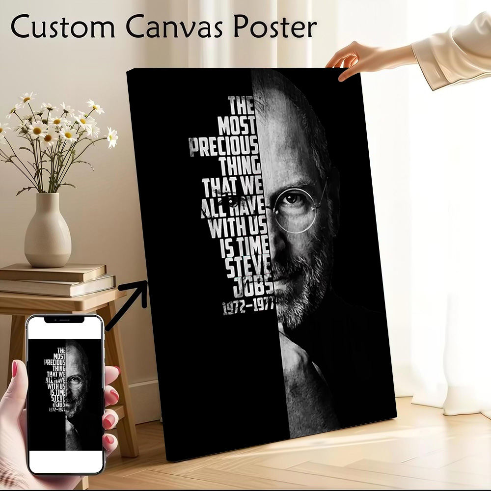 Steve Jobs Canvas Poster Wall  - Home Decor Jobs ulasan dan harga