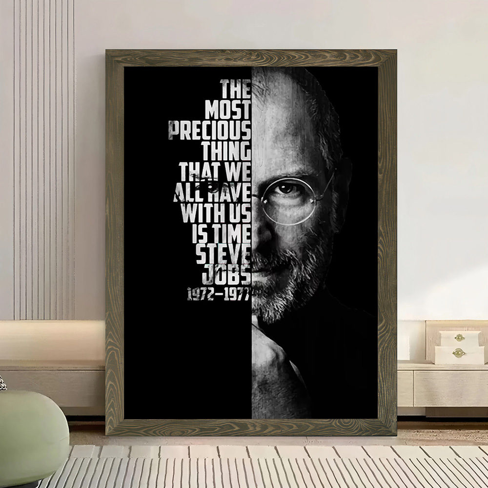 Steve Jobs Canvas Poster Wall  - Home Decor Jobs ulasan dan harga