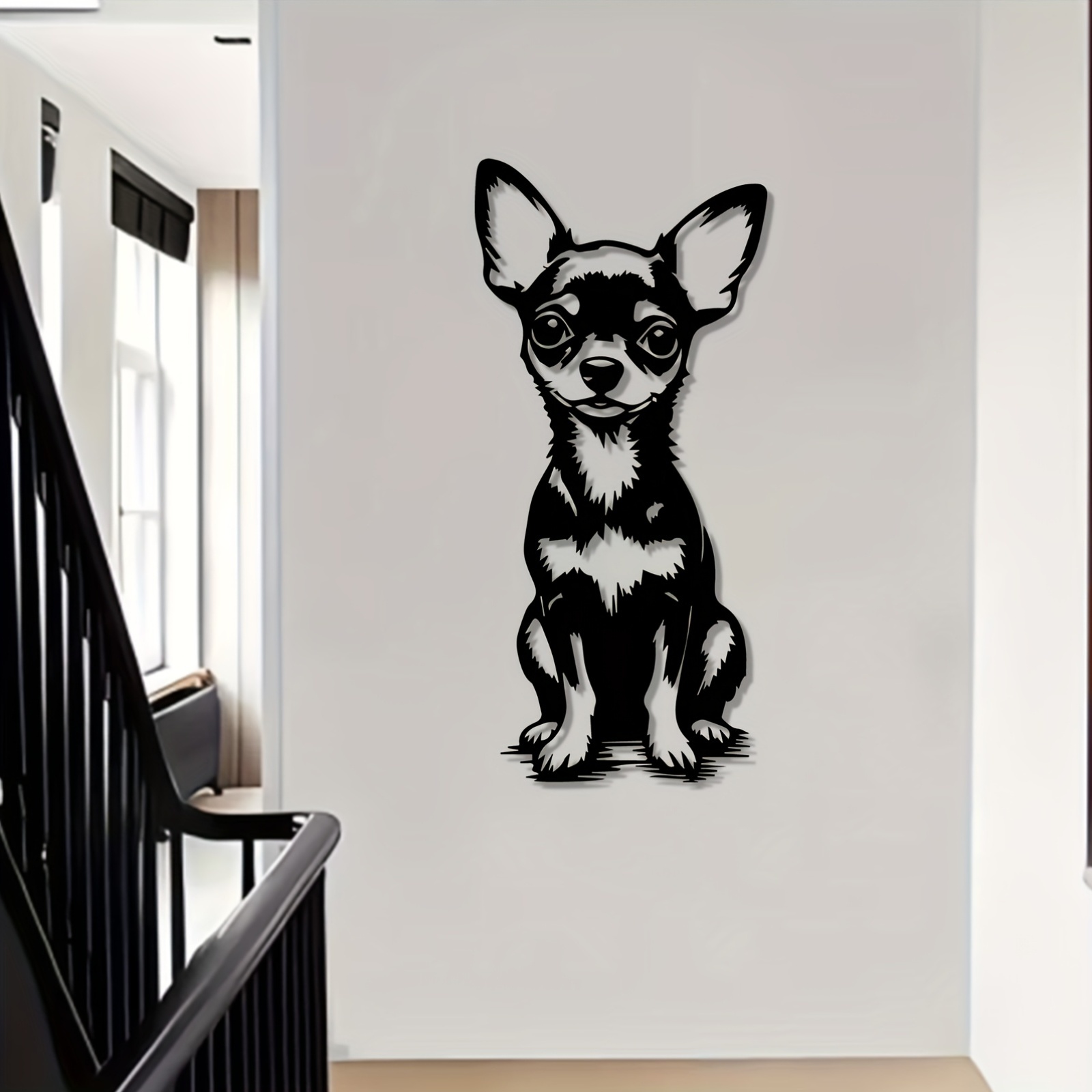 Mordern Metal Wall Art Cute Ch - Home Decor Quirky ulasan dan harga