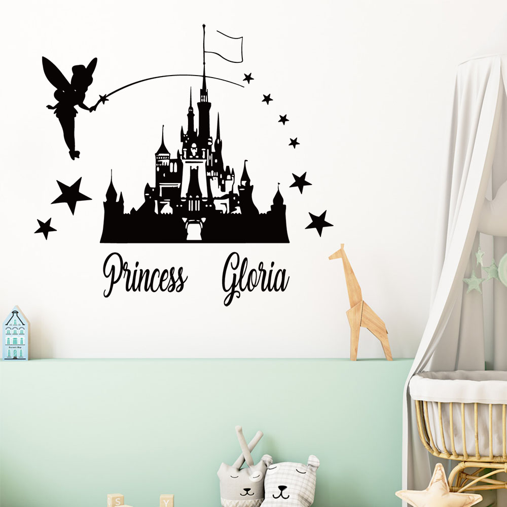 1PC Cartoon Fairy Castle Custo - Home Decor Wallpaper ulasan dan harga