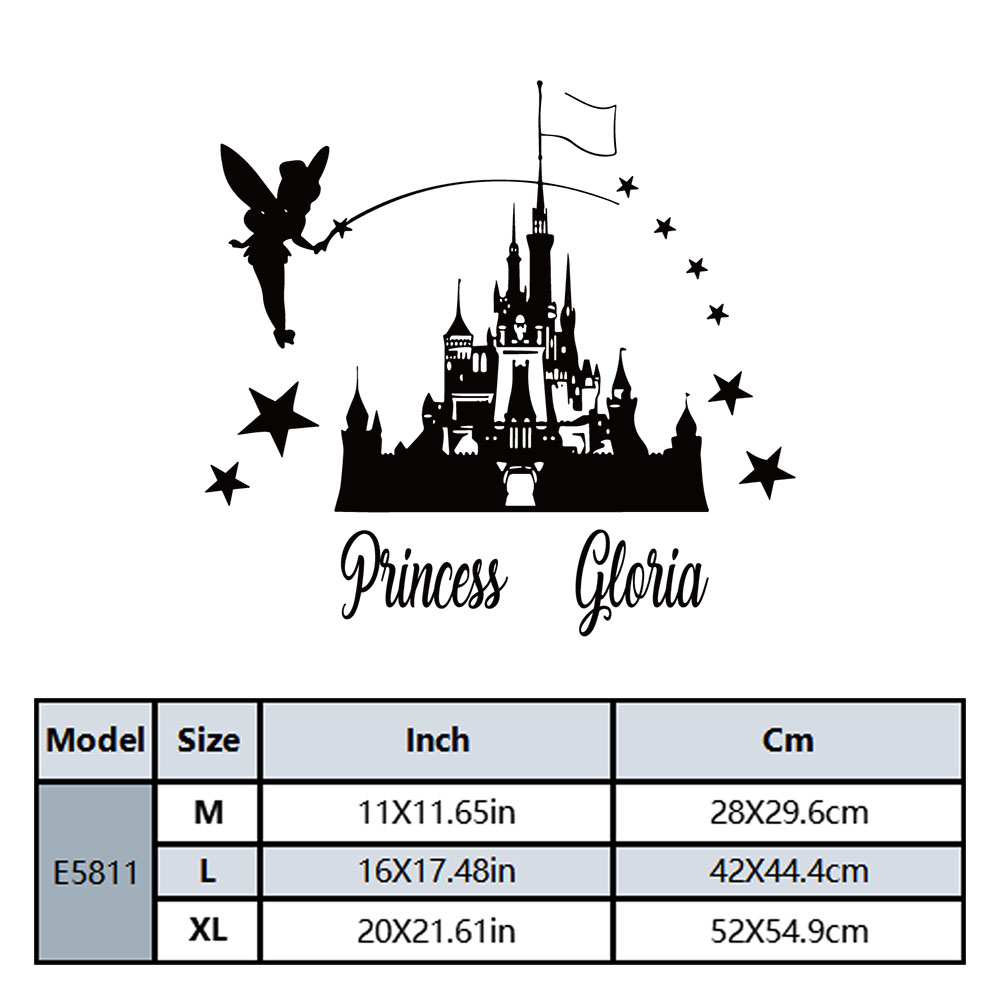 1PC Cartoon Fairy Castle Custo - Home Decor Wallpaper ulasan dan harga