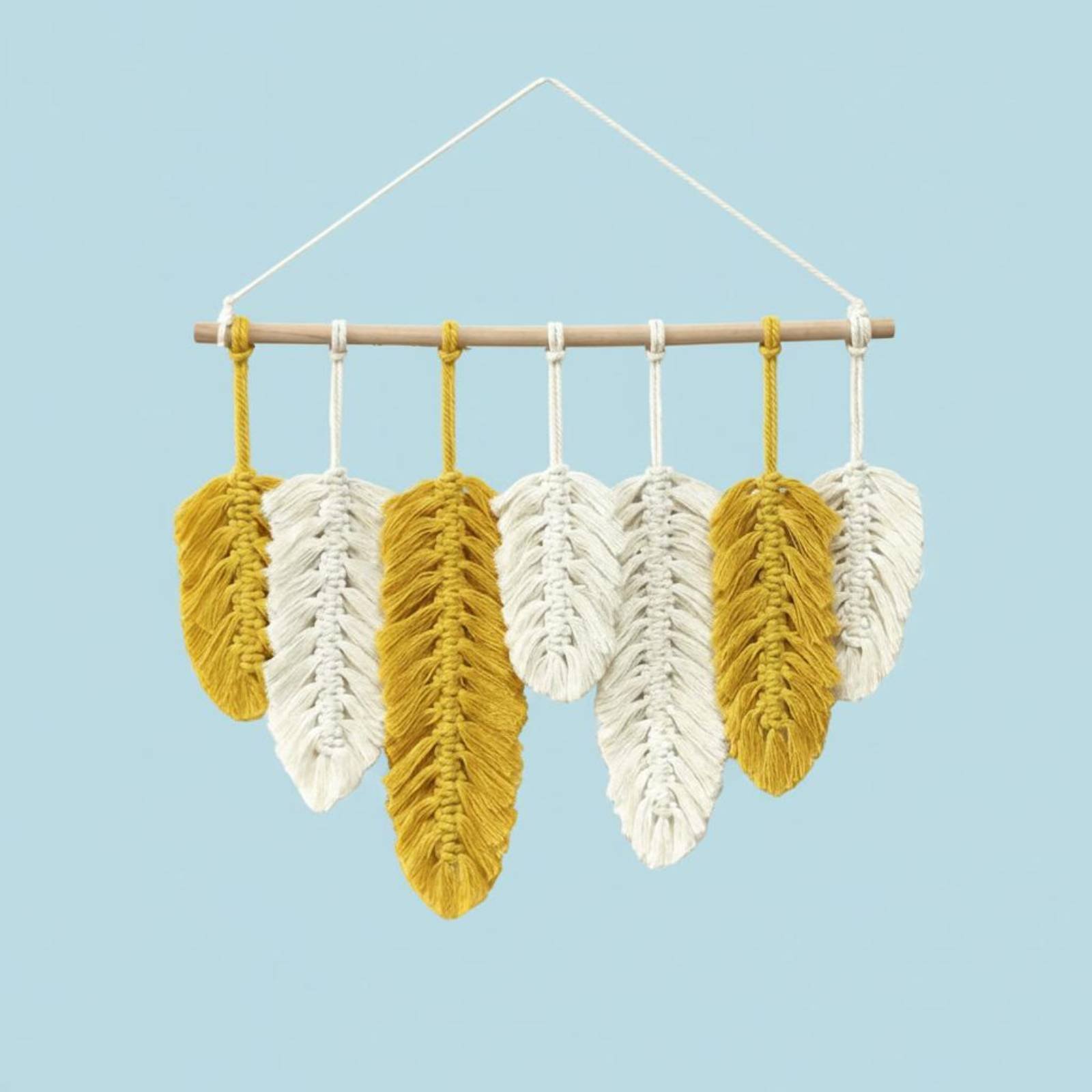 Macrame Feather Wall Hanging H - Macrame Wall Hanging ulasan dan harga