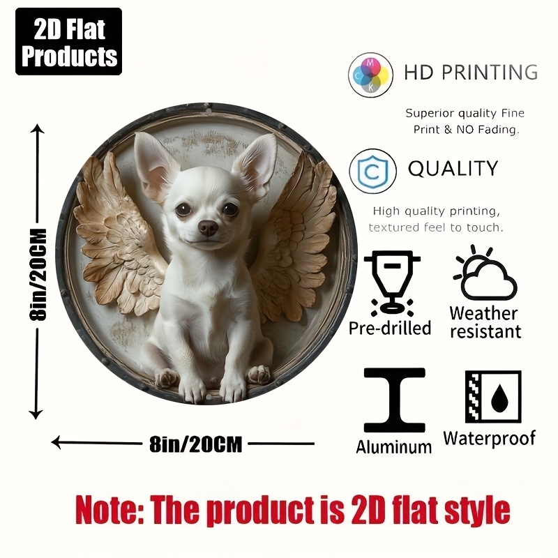 2D Flat, 1pc, Chihuahua Theme, - Home Decor Theme ulasan dan harga