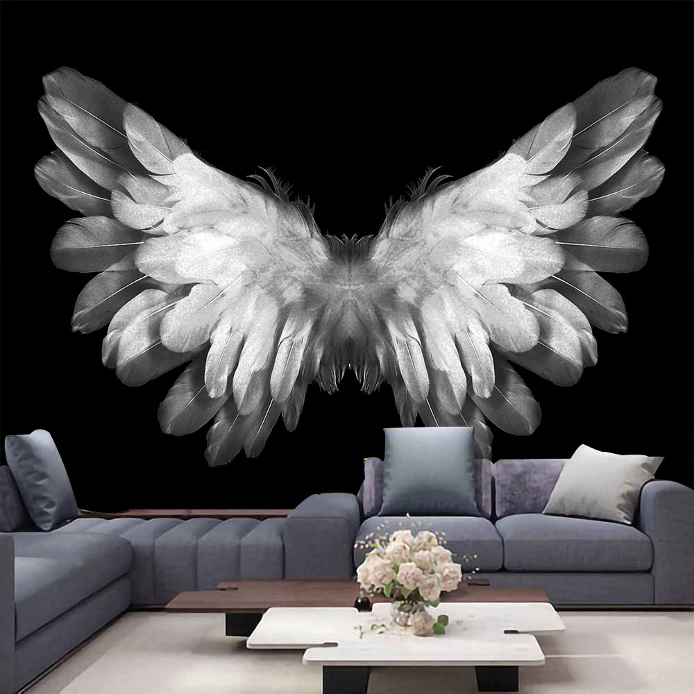Large Angel Wings Tapestry Hip - Home Decor Hippie ulasan dan harga