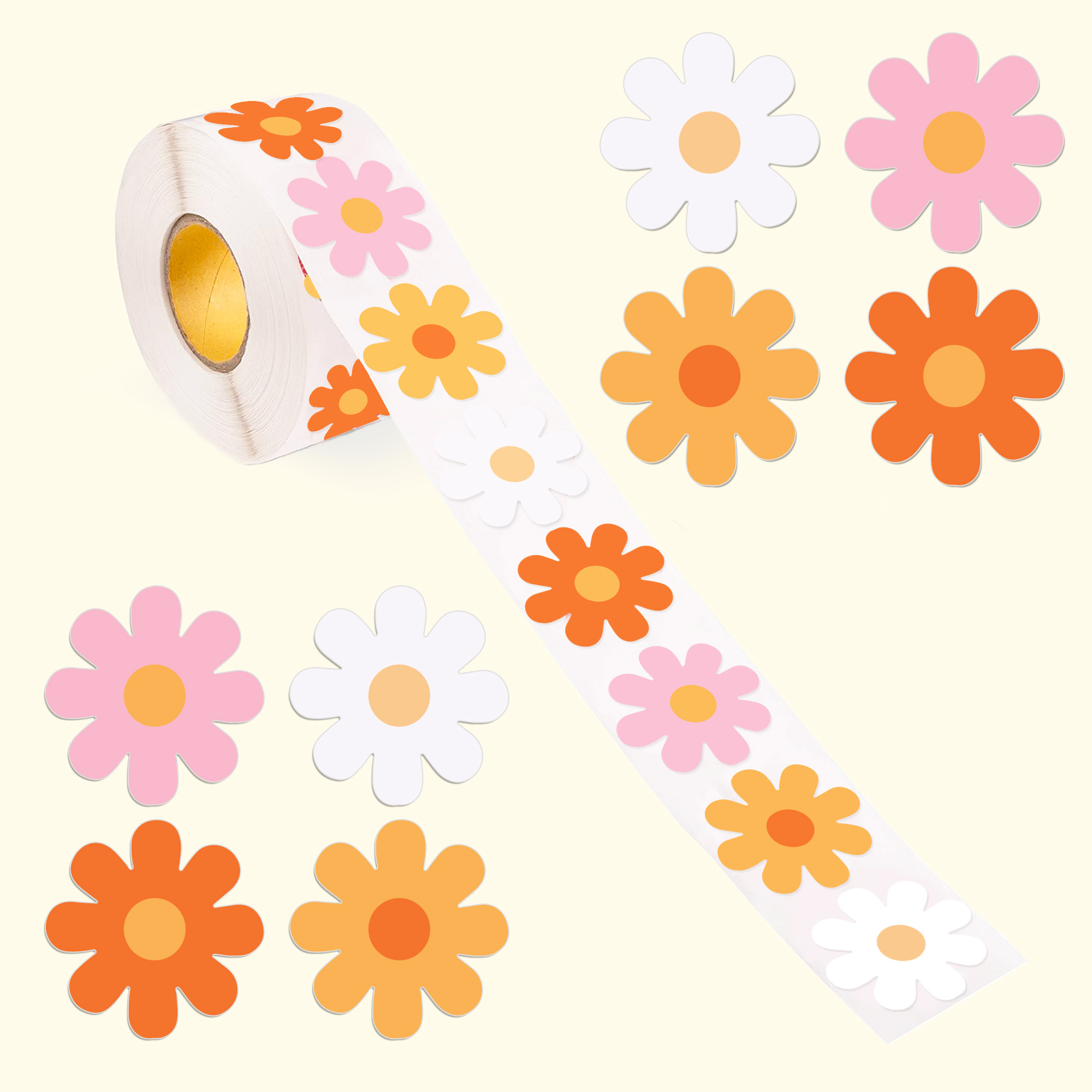 500 Hippie Stickers Boho Daisy - Home Decor Hippie ulasan dan harga