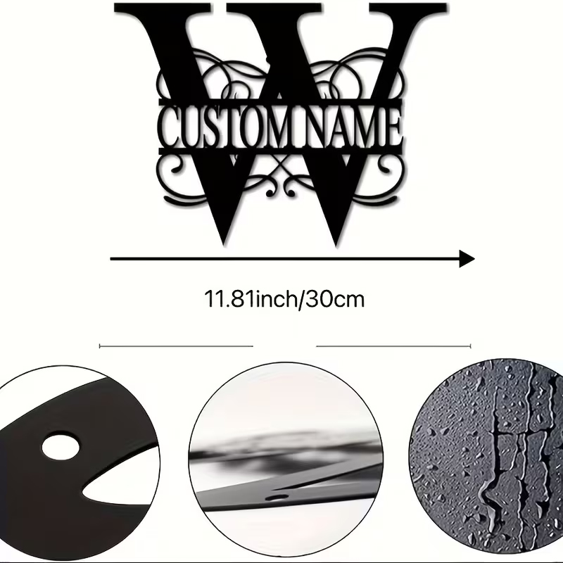 Classic Custom Monogram Metal  - Home Decor Ideas ulasan dan harga
