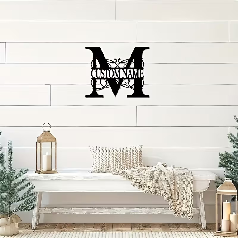 Classic Custom Monogram Metal  - Home Decor Ideas ulasan dan harga