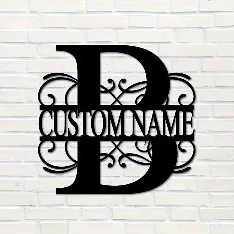 Classic Custom Monogram Metal  - Home Decor Ideas ulasan dan harga